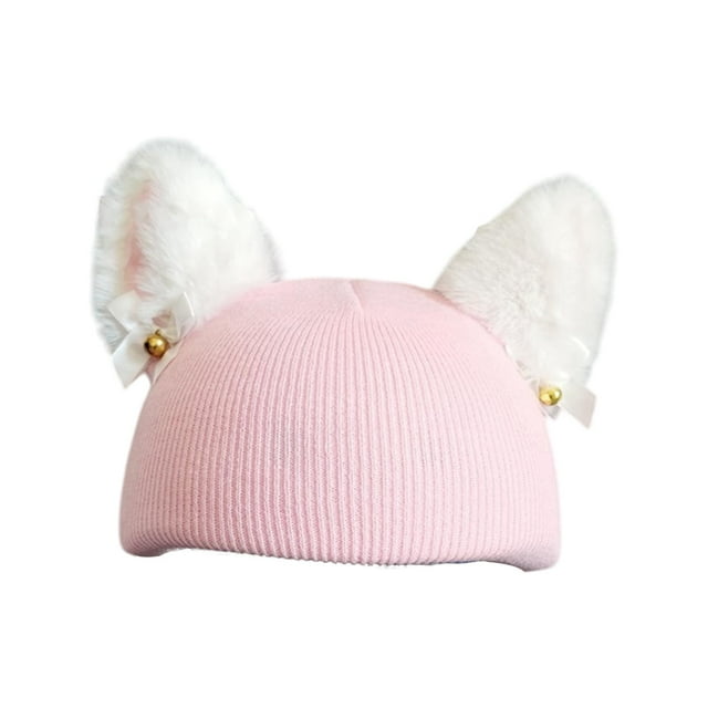 fastboy Snow Ski Helmet Cover Practical Stylish Ear Cover Rabbit Pink Gift Helmet Fun Birthday Sport Pink Plush Ear