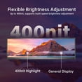 thumbnail image 5 of 12.6 Inch Stretched Bar LCD Display 1920x515 IPS Monitor 170° Full View Angle 1200:1 Contrast HDMI USB-C Secondary Screen with Built-in Speakers for Aida64 CPU GPU Monitoring Laptop PC, 5 of 7