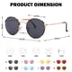 thumbnail image 4 of Lentes de Sol Pro Acme Pequeños Redondos de Metal Polarizados 50 mm, 4 of 8
