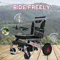 thumbnail image 4 of EzStapler Mammoth EX Heavy Duty Auto Fold Electric Wheelchair - Bariatric Foldable Lightweight Electric Power Wheelchair, 400 lb Automatic Mobility Wheelchair for Enhanced Travel Transport  - Silver, 4 of 10