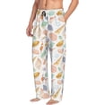 thumbnail image 3 of Mens Pajama Pants - Soft Sleep & Lounge Pants for Men, Conch Shells Print No.9054 Cuteness Casual PJ Bottoms Pants with Pockets, 3 of 5