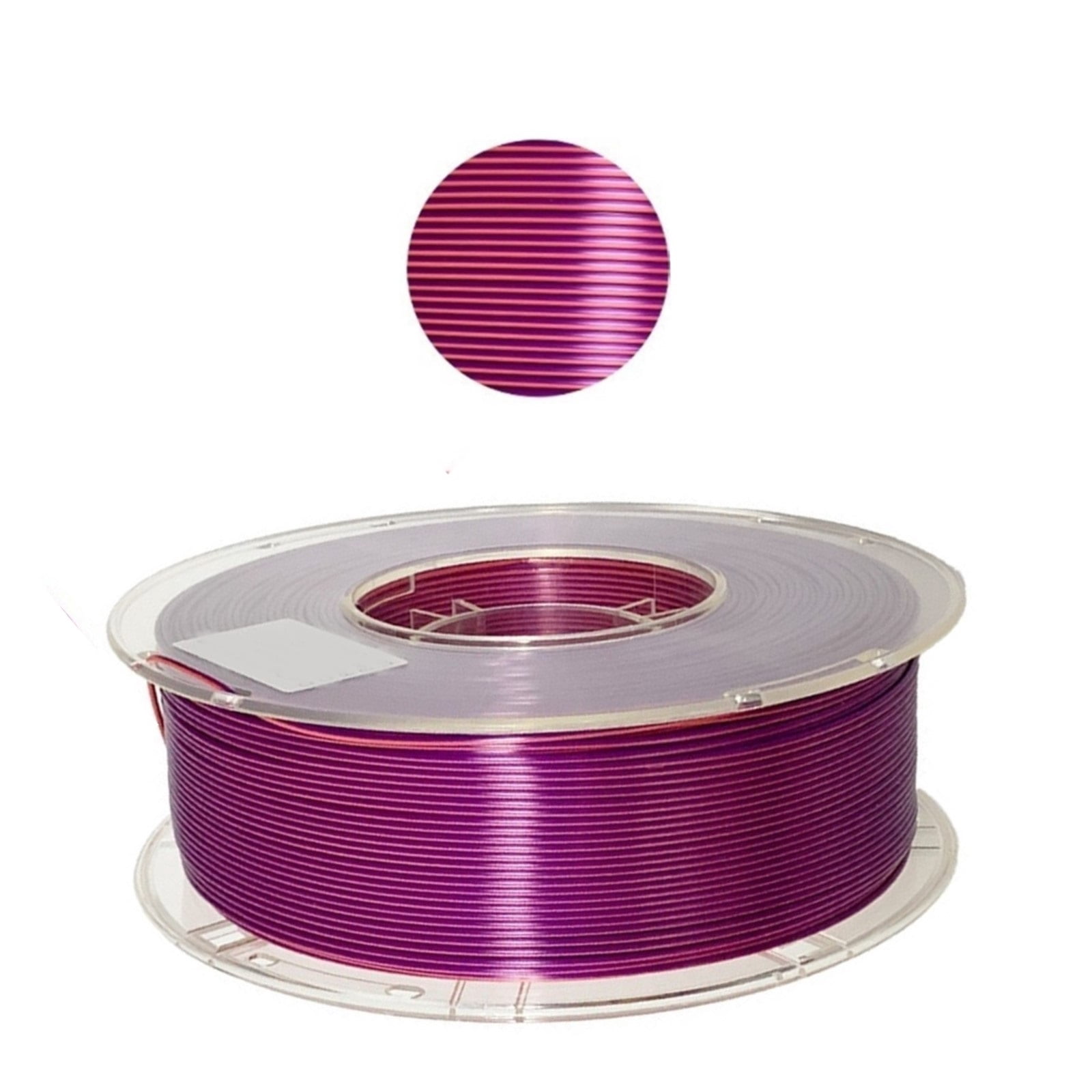 Orange-Purple 3D Printer Filament, Creativity Mixed Colors Silk-like PLA, Dimensional Accuracy 1.75mm +/- 0.02mm, Easy-to-Print, 1KG