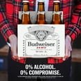 thumbnail image 4 of Budweiser Non-Alcoholic American Lager Beer 6 pack 12 fl oz Glass Bottles 0.0% ABV, 4 of 6