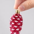 thumbnail image 4 of Christmas Tree Faux Pinecone Ornaments Set of 5, Glitter Hanging Faux Pine Cone Ornaments for for Xmas Tree Decor, 4 of 7
