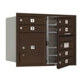 thumbnail image 3 of Salsbury Industries Recessed Private 8 Door Front Load 4C Horizontal Mail Center with 1 Parcel Locker, 3 of 4