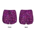 thumbnail image 3 of Xecao Colourful Glitter for Double-layer Running Short for Women, Perfect for Gym, Tennis, and More, Featuring a Convenient Pocket-Small, 3 of 7