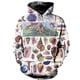 thumbnail image 2 of Sudadera con capucha con estampado de hongos y animales salvajes para hombre y mujer, ropa con estampado 3D, novedad, estilo Harajuku, moda Y2K, 2 of 4