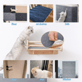 thumbnail image 5 of MIUZMORE 98.4" x 15.8" Trimmable Replacement Cat Carpet, Self-Adhesive Scratch Mat for Furniture - Cat Scratch Furniture Protector -Light Gray, 5 of 9