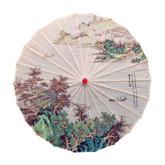 Chinese Oiled Paper Umbrella Paper Parasol Props Traditional Art Classical Dance Style A