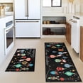 thumbnail image 4 of Christmas Kitchen Rugs and Mats - Black Santa Claus Christmas Rugs and Mats Non Skid Washable,Holiday Low Profile Floor Mat Merry Christmas Decorations for Home Kitchen,Colorful Xmas Decor, 4 of 6