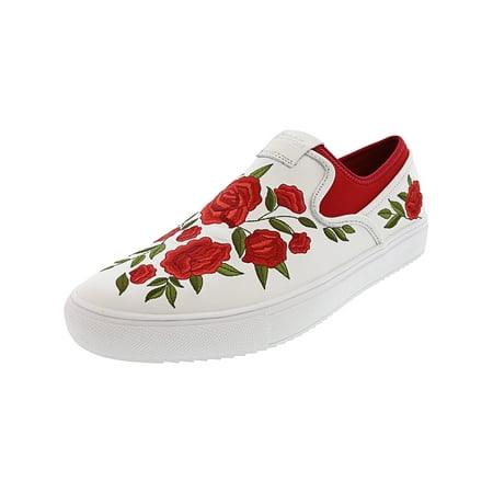 Mark Nason Los Angeles Women's Razor Cup-Rosie White / Red Ankle-High Fashion Sneaker - (Best Shoe Repair Los Angeles)