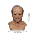thumbnail image 2 of Gupgi Scary Full Head Mask Elder Mask Cosplay Props Halloween Latex Mask, 2 of 5