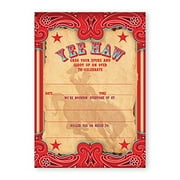Pop Party Lot de 10 Invitations + 10 enveloppes Motif Cowboy