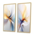 thumbnail image 3 of Designart "Whirling Light Blue Opulence Tender Waves II" Abstract Shapes Framed Wall Art Set Of 2 - Transitional Blue Frame Gallery Set For Office Decor, 3 of 6