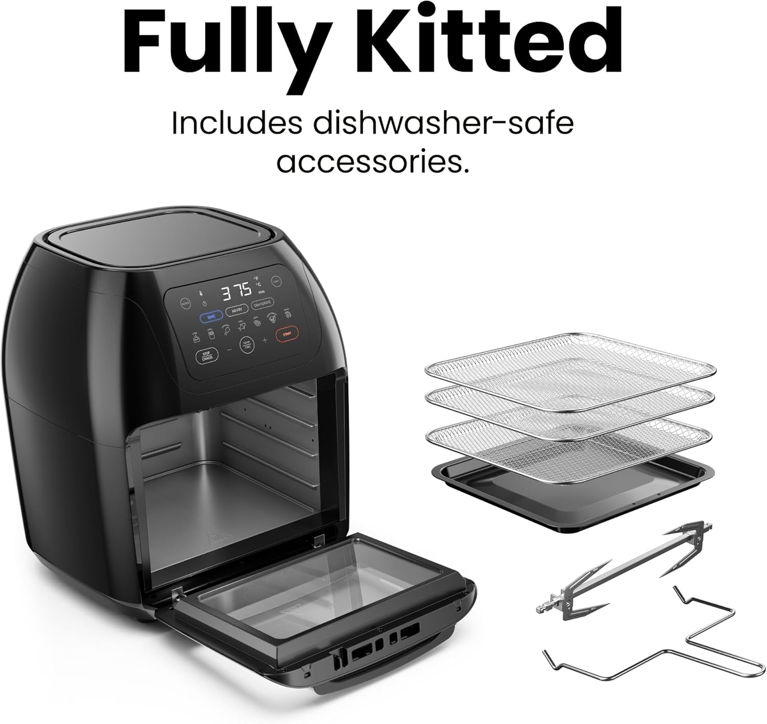 Chefman 10-Quart Multifunctional Air Fryer with Rotisserie photo 2