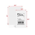 thumbnail image 2 of SJPACK Half Sheet Self Adhesive Shipping Labels, 8.5" x 5.5", White, Pack of 200 Labels, 2 of 4