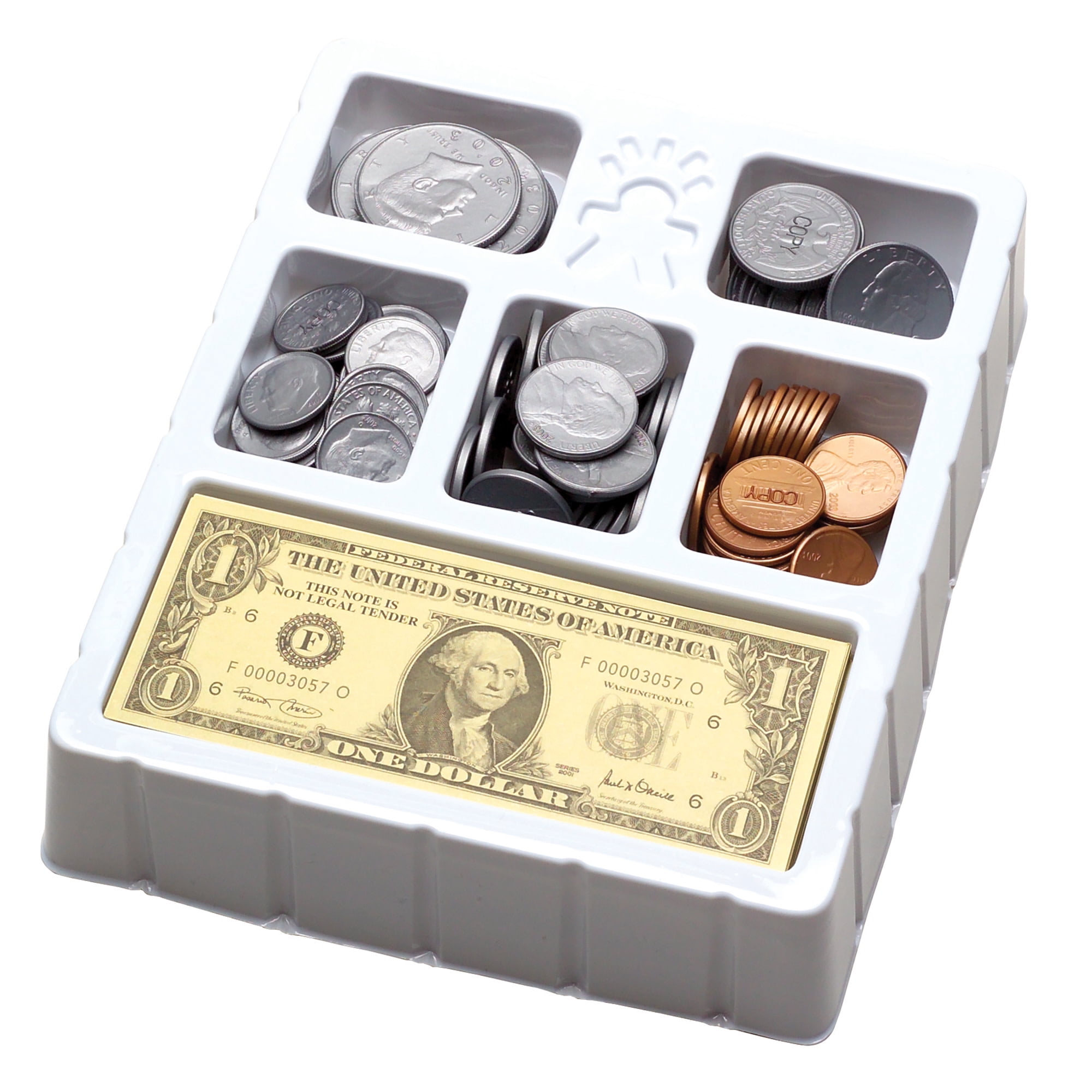Educational Insights Play Money Set With Coins and Bills for Learning