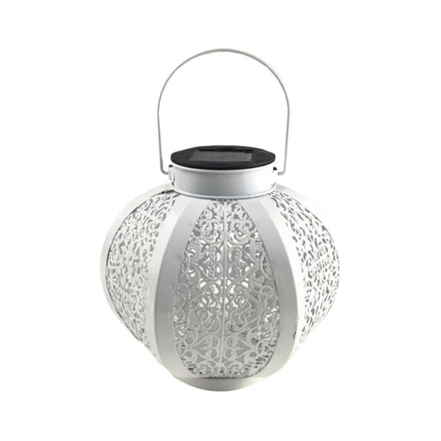 Lámpara de luces solares para exteriores, lámpara de jardín, ahorro de energía, ahuecada, decorativa, LED, iluminación de paisaje, farol Solar para ce Macarena Lámpara de noche colgante