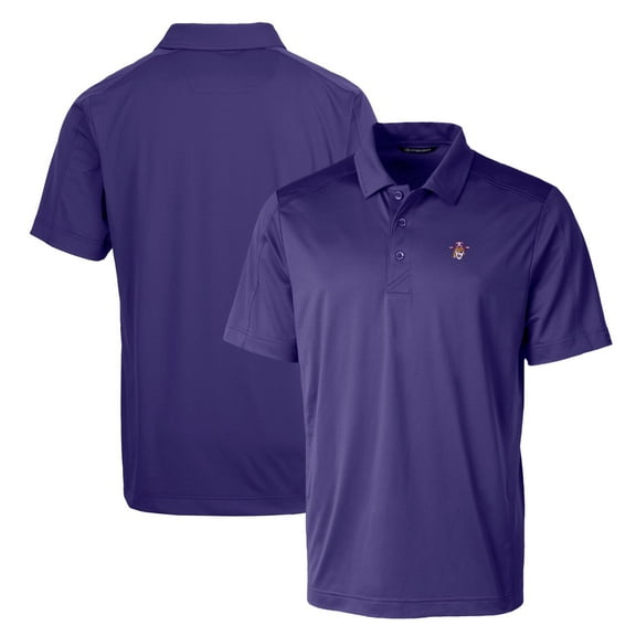 Cutter & Buck Purple ECU Pirates Primary Team Logo Prospect Textured Stretch Polo