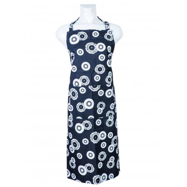 Mr. MJs Trading AG-37349 Kitchen Apron, Black Print
