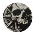 thumbnail image 4 of Orinice Skull Crossbone Compass Round Table Cover Stain Resistant Washable Indoor Outdoor Tablecloth Kitchen Dining Wedding Parties 100% Polyester Fiber 38-42, 4 of 8