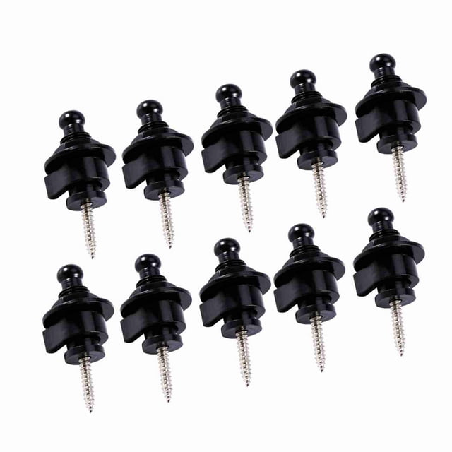 Guitar Straplock, 10PCS Guitar Strap Locks Metal Strap Retainer System Lightweight Electric Guitar Metal Bass Strap Locks Antiskid Straplocks Accessory