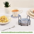 thumbnail image 6 of 6 Coil Coasters 3.94x3.94x0.24 Inch Water Coasters Drink Coasters with Cup Holders Absorbent Coasters Heat Resistant for Bar Protection Super Beautiful Roses, 6 of 7