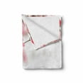thumbnail image 2 of Spring Soft Flannel Fleece Blanket, Nature Beauty Cherry Blossom Branches Misty Inspirational Japanese Blooms Image, Cozy Plush for Indoor and Outdoor Use, 70" x 90", Hot Pink White, by Ambesonne, 2 of 6