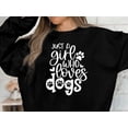 thumbnail image 4 of Just a Girl Who Loves Dogs Sweatshirt, Dog Mama Sweatshirt, Dog Mom Gift, Dog Mom Sweatshirt, 4 of 9