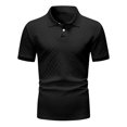 thumbnail image 4 of ZZwxWA Mens Henley Shirts Short Sleeve Big and Tall Regular Fit Dress Shirt Basic Pullover Light Weight Business Casual Tops 50% Off Clear, 4 of 4