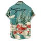 thumbnail image 5 of Tops Para Hombre Tops Con Estampado Navideño Botones Casuales Playa Camisa de Manga Corta Descubierta Sin Posicionamiento Blusa Odeerbi ODB179636, 5 of 7