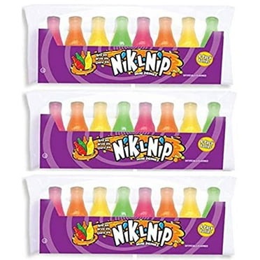Nik-L-Nip Mini Drinks Candy, 8 Count, Pack of 3