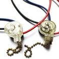 3Wire Pull Chain Switch Beads Chain Wall Light Fan Ceiling Switch