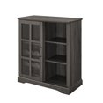 thumbnail image 3 of 36" Sliding Glass Door Bar Cabinet - Slate Grey, 3 of 6