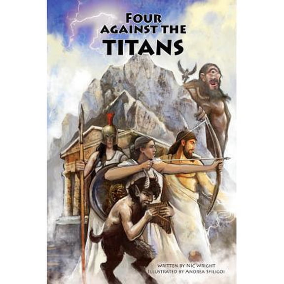 Four Against Darkness: Four Against the Titans: Greek mythology pen-and-paper solo adventure game (Paperback)