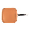 Original Copper Pan NonStick Square Griddle Pan, 11?
