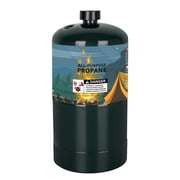 Propane Replacement Fuel Tank, 16 oz Camping Gas Cylinder for Outdoor Cooking