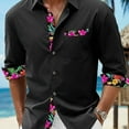 thumbnail image 5 of Men's Button Down Shirts Long Sleeve Casual Shirts Summer Beach Shirts Vacation Wedding Shirts with Pocket White XL, 5 of 5