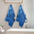 thumbnail image 3 of Navy Blue Christmas Balls Hand Towels 2 PCS, Xmas Pattern Kitchen Towel Ultra Soft and Highly Absorbent,Decorative Fingertip Face Towel for Bathroom Hotel, 28.3"x14.4", 3 of 5