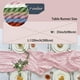thumbnail image 4 of Mantel de mesa IVAPUPU, gasa bohemio, 10 pies, color rosa, 6 unidades, 4 of 8