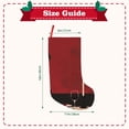 thumbnail image 3 of Lsque Minimalist Romantic Dinner Pattern 18 Inch Christmas Stockings, Festive Holiday Stocking for Christmas Decorations Holiday Decor, 3 of 8
