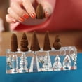 thumbnail image 3 of Molde de cono de incienso acrílico con seis formas Molde de incienso con reflujo Molde de incienso con forma de torre Molde para hacer conos de incienso Molde para hacer incienso para amantes de las, 3 of 7
