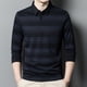 thumbnail image 5 of Blusa y camisa de manga larga con cuello vuelto para hombre, pijama deportivo para el hogar, camiseta de color liso, blusa deportiva de poliéster para hombre, 5 of 5