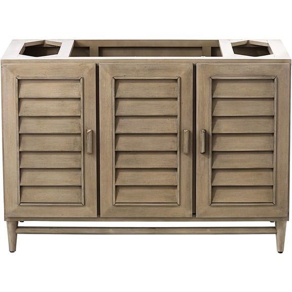 James Martin Vanities 620-V48-M-WW Portland 48" Free Standing Single Basin Birch Wood