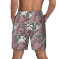 thumbnail image 2 of Lsque Mens Swim Trunks Rose Flowers Pattern - Bathing Suit Compression Liner - Beach Swim Shorts Swimwear - (S-3XL) - Stretch Quick Dry -XX-Large, 2 of 9