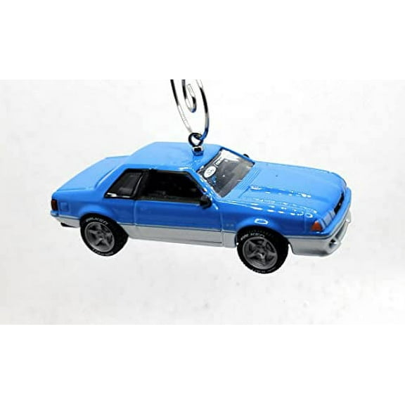 Christmas Ornament for 1988 Ford Mustang LX Blue