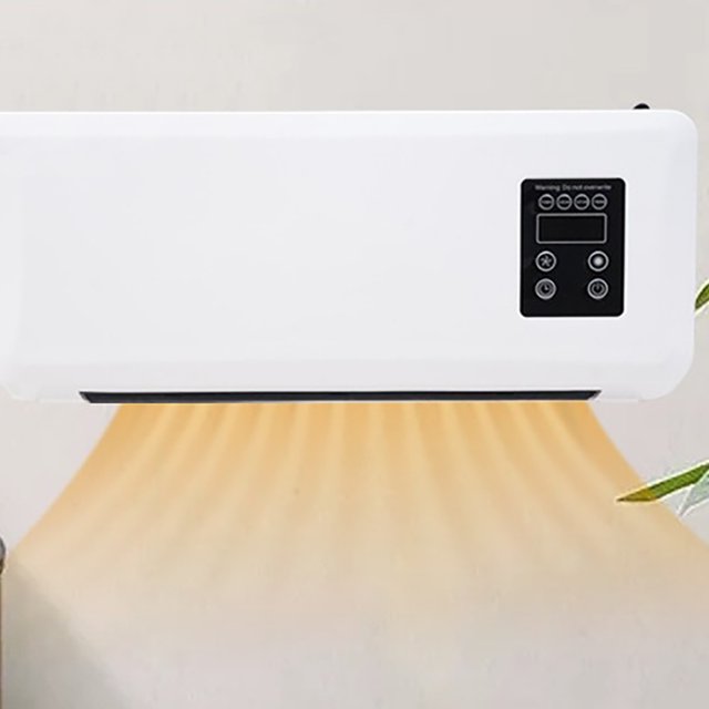 Summer Essential-Miniature Wall Mounted Air-Curtain Fan 2 In 1 Desk Fan Bladeless Wall Mount Fan Oscillating For Bedroom Air-Circulator Fan With Remote For Home Offices Bedroom