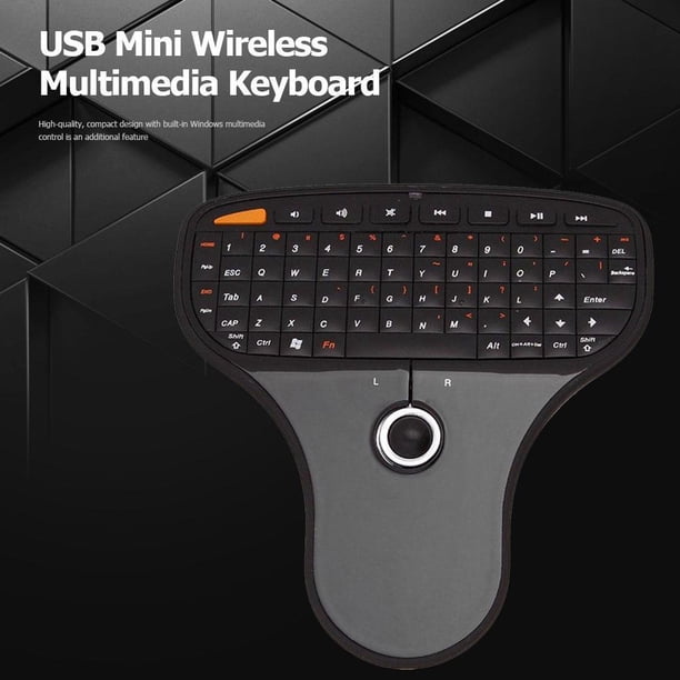 Mini teclado inalámbrico N5901 + Ratón de aire remoto Trackball para HTPV Android TV Box FLhrweasw Nuevo