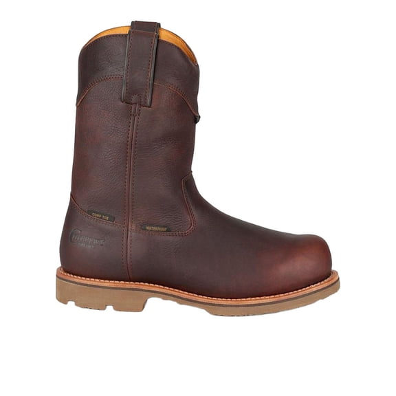 Chippewa Men's Serious Plus Waterproof Western Work Boot Composite Toe Brown 10 D(M) US