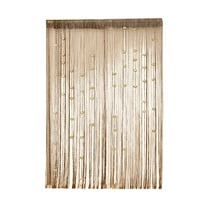 UYUH Thread Door Curtain with Roses Privacy String Curtain for Doorways & Windows, Country Style Room Divider with Hanging Tassels Boho Home Decor